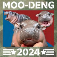 Moo Deng 2024 For President Legacy Tie Dye Trucker Hat