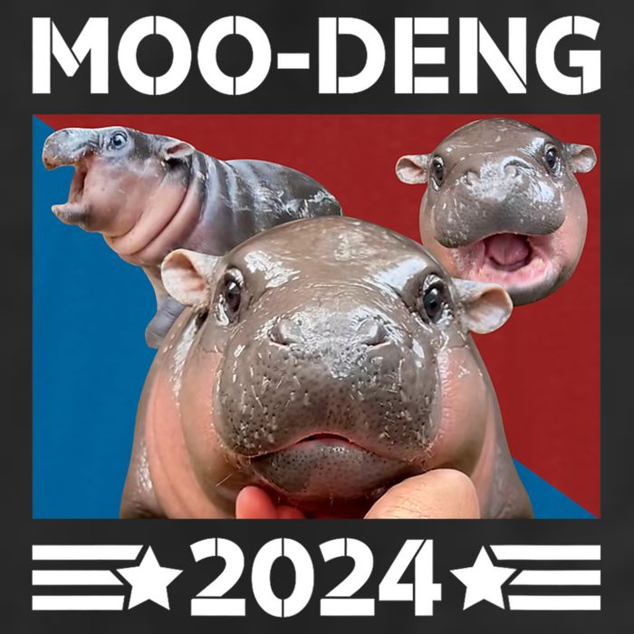 Moo Deng 2024 For President Cool Comfort Performance Bucket Hat