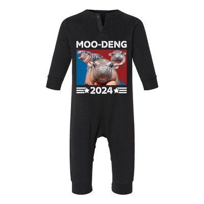 Moo Deng 2024 For President Infant Fleece One Piece