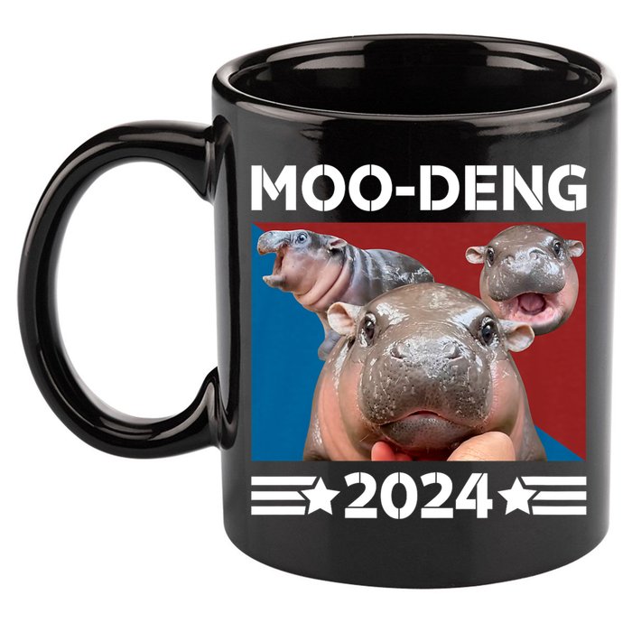 Moo Deng 2024 For President 11oz C Handle Ceramic Mug