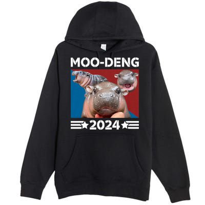 Moo Deng 2024 For President Premium Pullover Hoodie