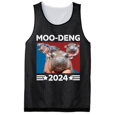 Moo Deng 2024 For President Mesh Reversible Basketball Jersey Tank