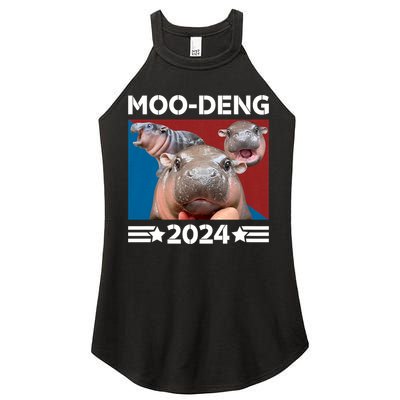 Moo Deng 2024 For President Women's Perfect Tri Rocker Tank