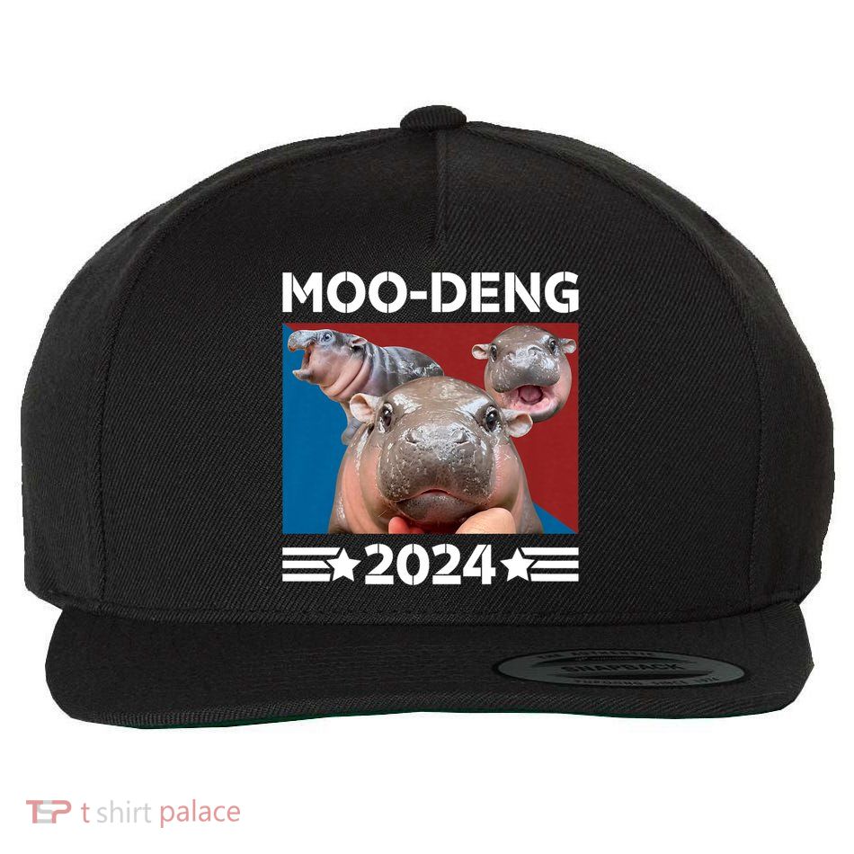 Moo Deng 2024 For President Wool Snapback Cap