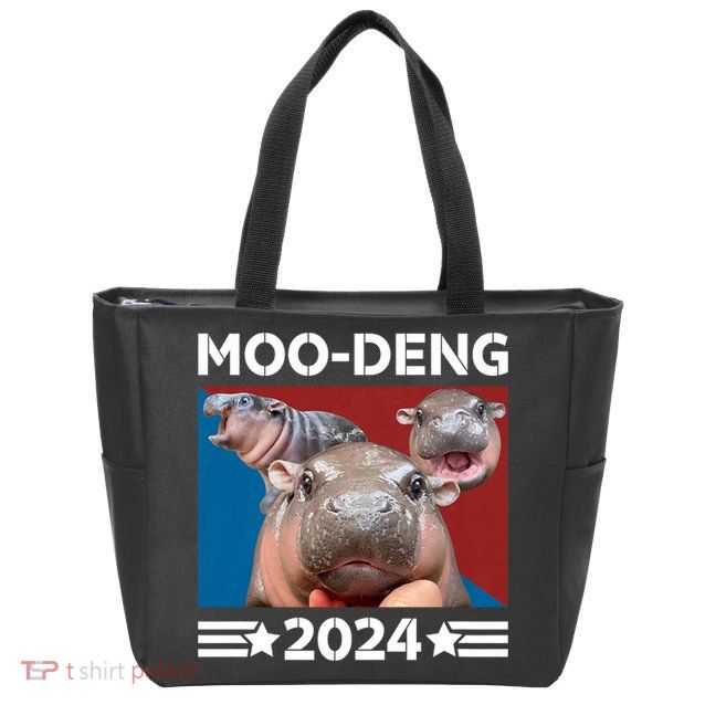 Moo Deng 2024 For President Zip Tote Bag