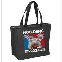 Moo Deng 2024 For President Zip Tote Bag