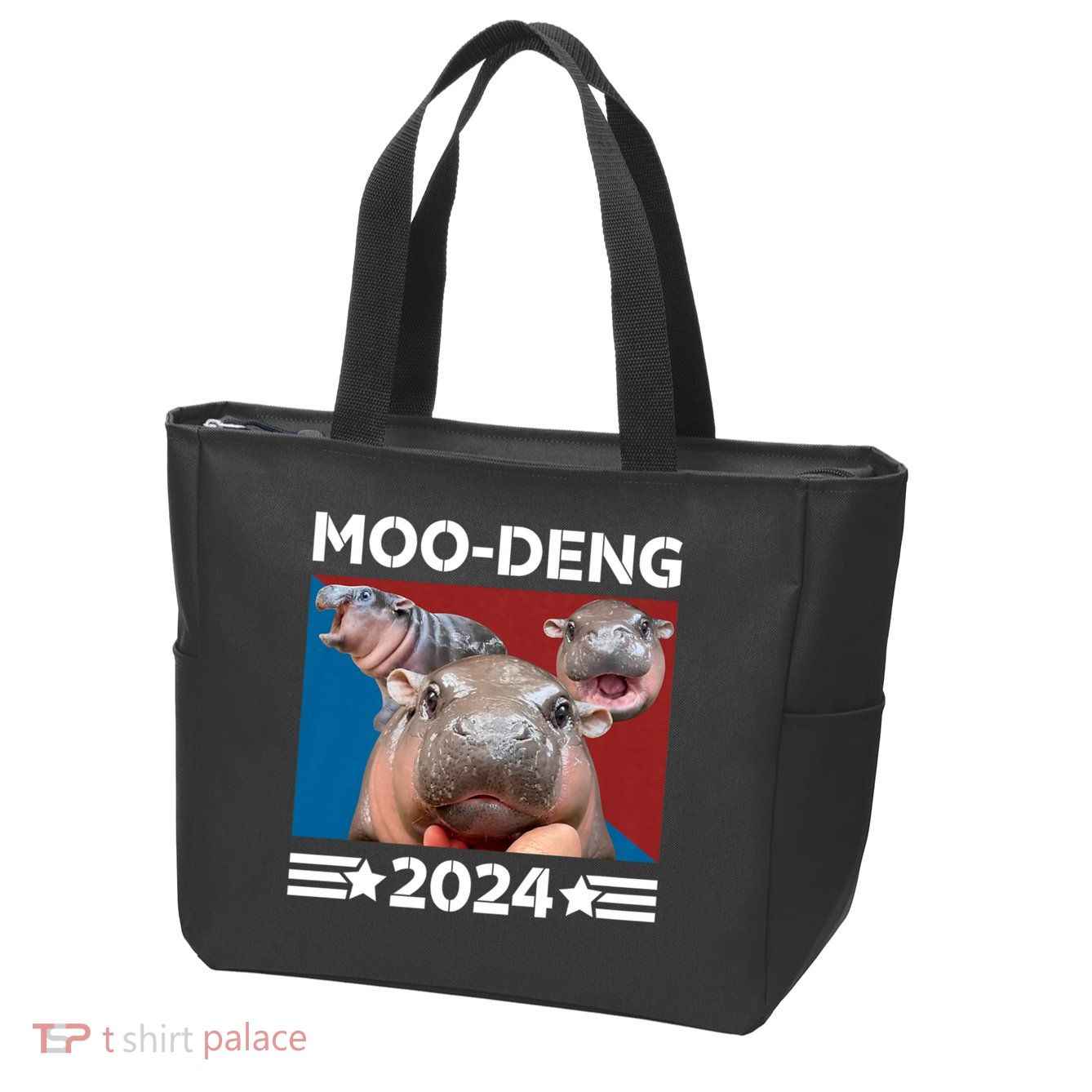 Moo Deng 2024 For President Zip Tote Bag
