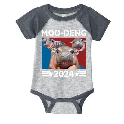 Moo Deng 2024 For President Infant Baby Jersey Bodysuit