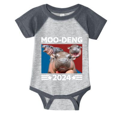 Moo Deng 2024 For President Infant Baby Jersey Bodysuit