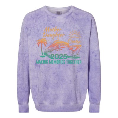 Mother Daughter 2025 Cruise Making Memories Together Colorblast Crewneck Sweatshirt