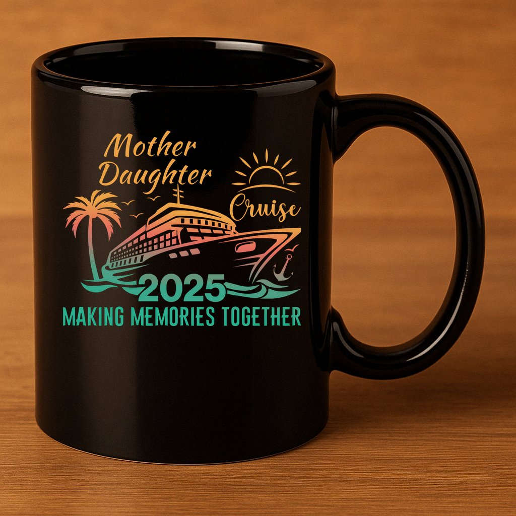 Mother Daughter 2025 Cruise Making Memories Together 11oz C Handle Ceramic Mug