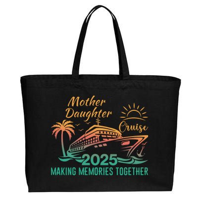 Mother Daughter 2025 Cruise Making Memories Together Cotton Canvas Jumbo Tote