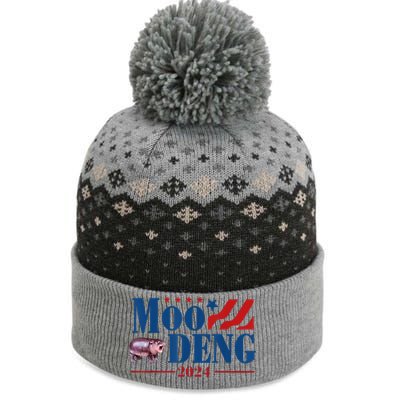 Moo Deng 2024 Moo Deng Moo Deng Cute Baby Hippo The Baniff Cuffed Pom Beanie