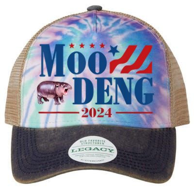 Moo Deng 2024 Moo Deng Moo Deng Cute Baby Hippo Legacy Tie Dye Trucker Hat