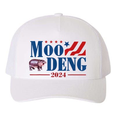 Moo Deng 2024 Moo Deng Moo Deng Cute Baby Hippo Yupoong Adult 5-Panel Trucker Hat