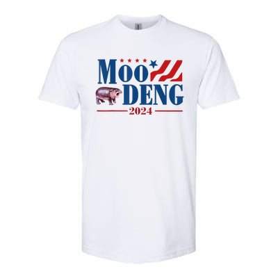 Moo Deng 2024 Moo Deng Moo Deng Cute Baby Hippo Softstyle CVC T-Shirt