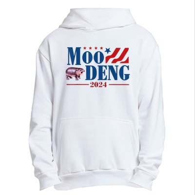 Moo Deng 2024 Moo Deng Moo Deng Cute Baby Hippo Urban Pullover Hoodie