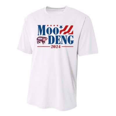 Moo Deng 2024 Moo Deng Moo Deng Cute Baby Hippo Performance Sprint T-Shirt