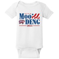 Moo Deng 2024 Moo Deng Moo Deng Cute Baby Hippo Baby Bodysuit