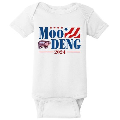 Moo Deng 2024 Moo Deng Moo Deng Cute Baby Hippo Baby Bodysuit