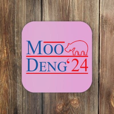 Moo Deng 2024 Moo Deng Moo Deng Cute Baby Hippo Coaster