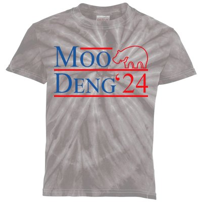 Moo Deng 2024 Moo Deng Moo Deng Cute Baby Hippo Kids Tie-Dye T-Shirt