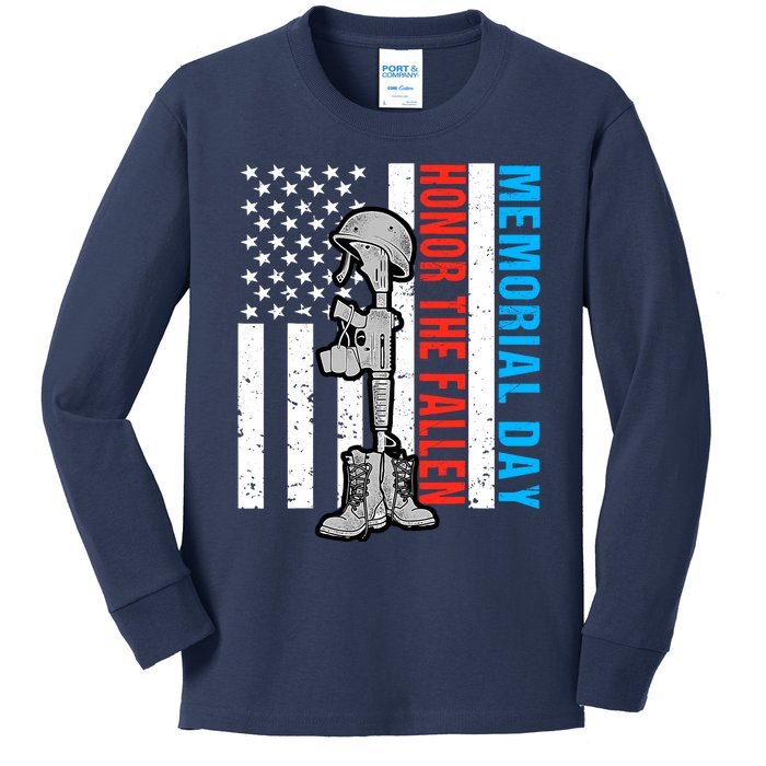 Memorial Day 2024 Remember The Fallen Kids Long Sleeve Shirt