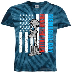 Memorial Day 2024 Remember The Fallen Kids Tie-Dye T-Shirt