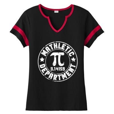 Mathletic Department 3.14159 Pi Day Math Teacher Vintage Ladies Halftime Notch Neck Tee