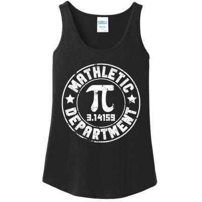 Mathletic Department 3.14159 Pi Day Math Teacher Vintage Ladies Essential Tank