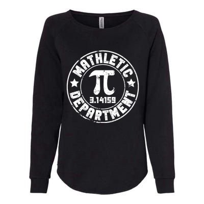 Mathletic Department 3.14159 Pi Day Math Teacher Vintage Womens California Wash Sweatshirt