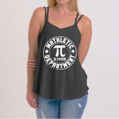 Mathletic Department 3.14159 Pi Day Math Teacher Vintage Women's Strappy Tank