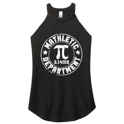 Mathletic Department 3.14159 Pi Day Math Teacher Vintage Women's Perfect Tri Rocker Tank