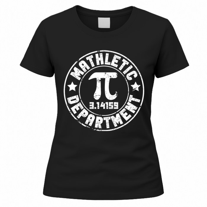 Mathletic Department 3.14159 Pi Day Math Teacher Vintage Women's T-Shirt