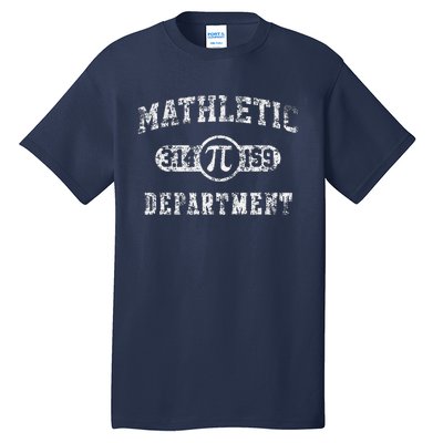 Mathletic Department 3.14159 Pi Day Math Teacher Vintage Tall T-Shirt