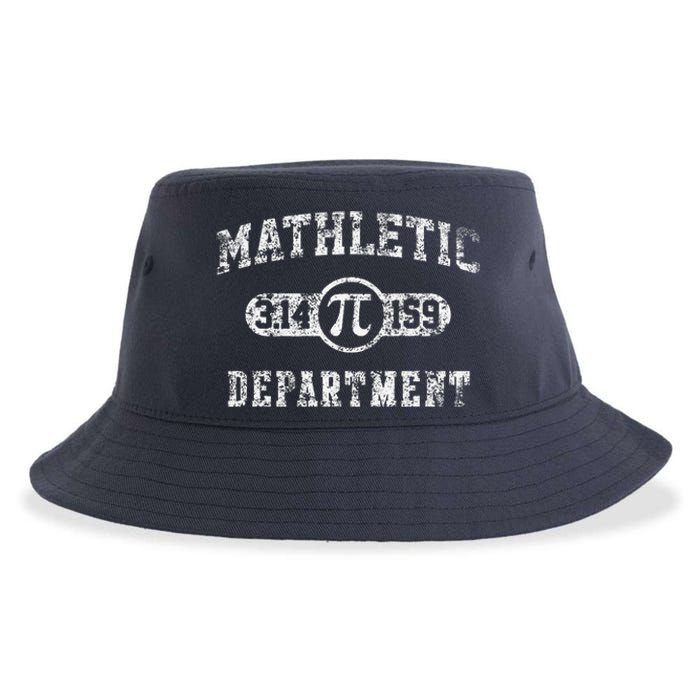 Mathletic Department 3.14159 Pi Day Math Teacher Vintage Sustainable Bucket Hat