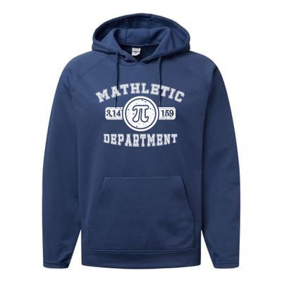 Mathletic Departt 3 14159 Math Teacher Happy Pi Day Cool Gift Performance Fleece Hoodie