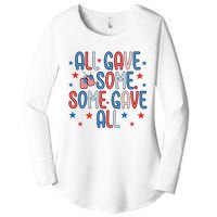 Memorial Day 4th Of July All Gave Some Women's Perfect Tri Tunic Long Sleeve Shirt