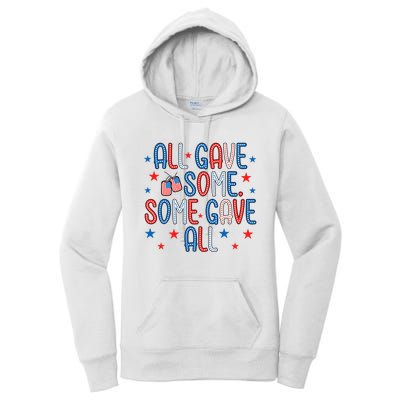 Memorial Day 4th Of July All Gave Some Women's Pullover Hoodie