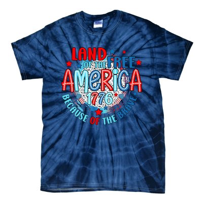 Memorial Day 4th Of July Stars And Stripes 1776 Tie-Dye T-Shirt