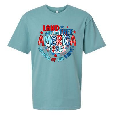 Memorial Day 4th Of July Stars And Stripes 1776 Sueded Cloud Jersey T-Shirt