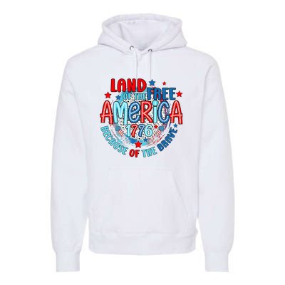 Memorial Day 4th Of July Stars And Stripes 1776 Premium Hoodie