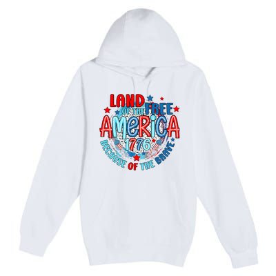 Memorial Day 4th Of July Stars And Stripes 1776 Premium Pullover Hoodie