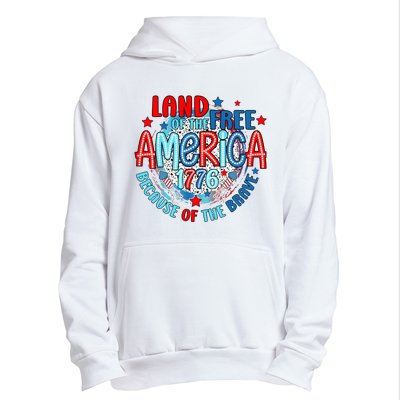 Memorial Day 4th Of July Stars And Stripes 1776 Urban Pullover Hoodie