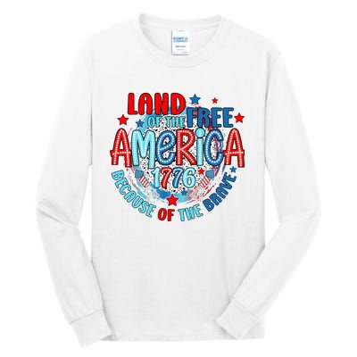 Memorial Day 4th Of July Stars And Stripes 1776 Tall Long Sleeve T-Shirt