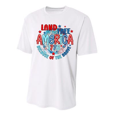 Memorial Day 4th Of July Stars And Stripes 1776 Performance Sprint T-Shirt