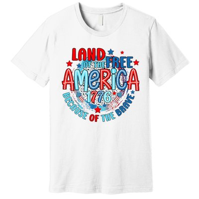 Memorial Day 4th Of July Stars And Stripes 1776 Premium T-Shirt