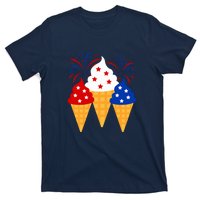 Memorial Day 4th Of July Holiday Patriotic Ice Cream Cones Gift T-Shirt