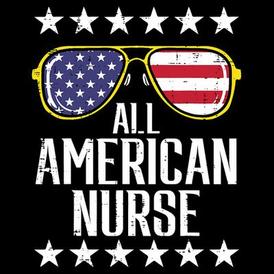 Memorial Day 4th Of July RN Nurse T-Shirt