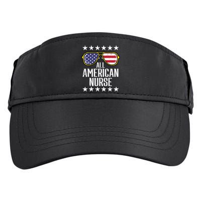 Memorial Day 4th Of July RN Nurse Adult Drive Performance Visor